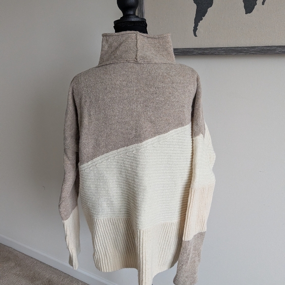 French Connection Two-Tone Turtleneck Sweater - Picture 2 of 6